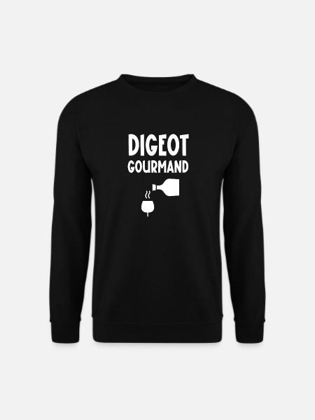 digeot gourmand - Sweat-shirt Unisexe - noir