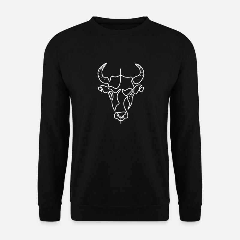 Bull horns bull - Unisex Sweatshirt - black