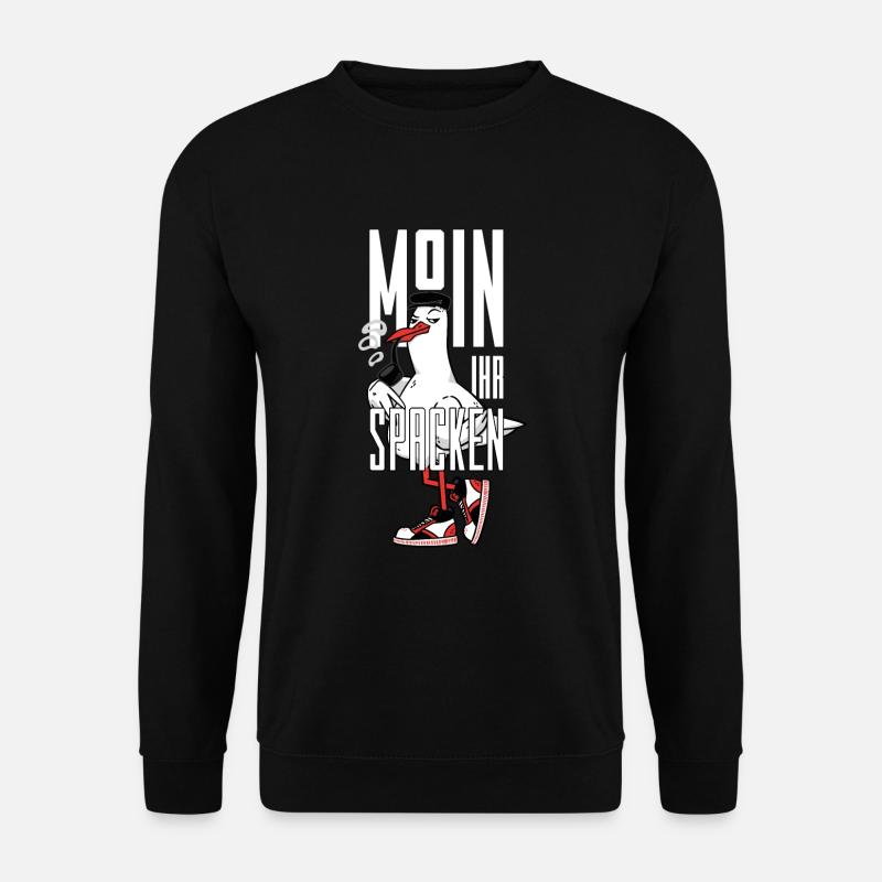 MOIN IHR SPACKEN - Unisex Pullover - Schwarz