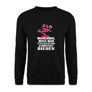 Bonsai Shohin Yamadori "Small Tree" Bonsai Garden - Unisex Sweatshirt - black - Front - Alina (178cm) & Michal (187cm)