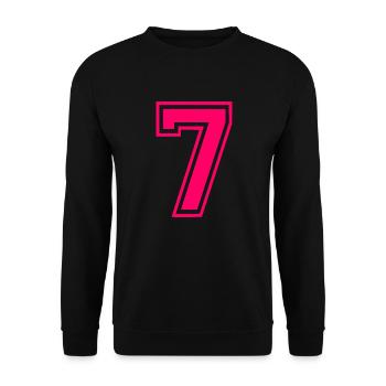7 - Unisex Sweatshirt - black - Front - Alina (178cm) & Michal (187cm)