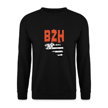 bzh - Unisex Sweatshirt - black - Front - Alina (178cm) & Michal (187cm)