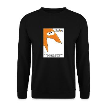 Les Shadoks ont du génie - Sweat-shirt Unisexe - noir - Devant - Alina (178cm) & Michal (187cm)