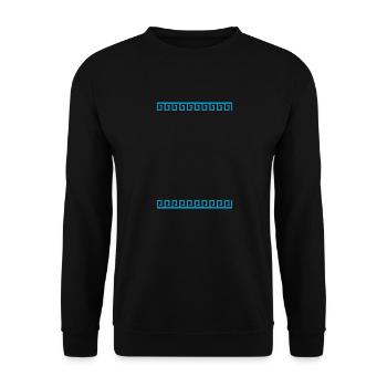 ornement grec - Sweat-shirt Unisexe - noir - Devant - Alina (178cm) & Michal (187cm)