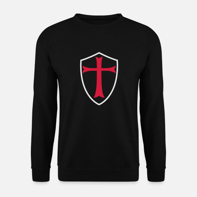 Knights Templar Shield - Unisex Sweatshirt - black