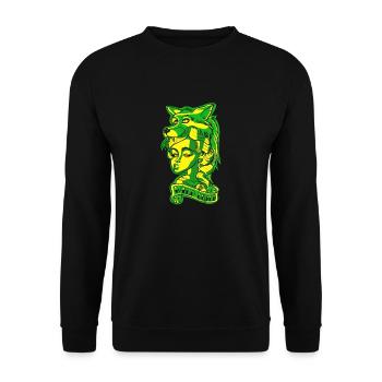 Wild Child Tatouage Edgy - Sweat-shirt Unisexe - noir - Devant - Alina (178cm) & Michal (187cm)
