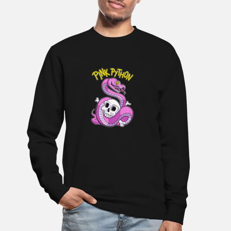 Pink Python Sweat-shirt Unisexe