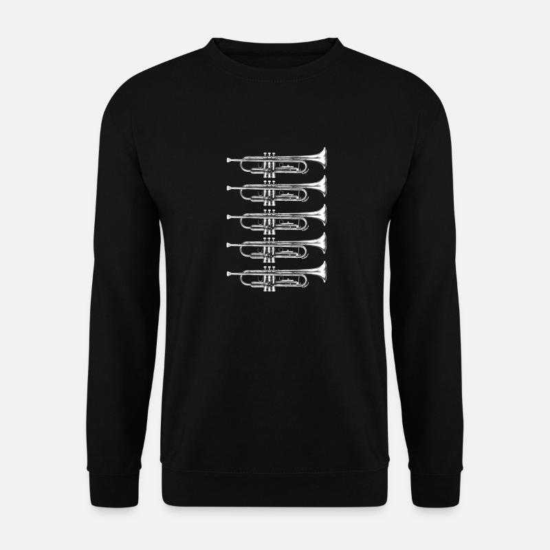 Trompeten - Unisex Pullover - Schwarz