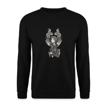 Virgo - Unisex Sweatshirt - black - Front - Alina (178cm) & Michal (187cm)