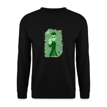 STOP - Sweat-shirt Unisexe - noir - Devant - Alina (178cm) & Michal (187cm)
