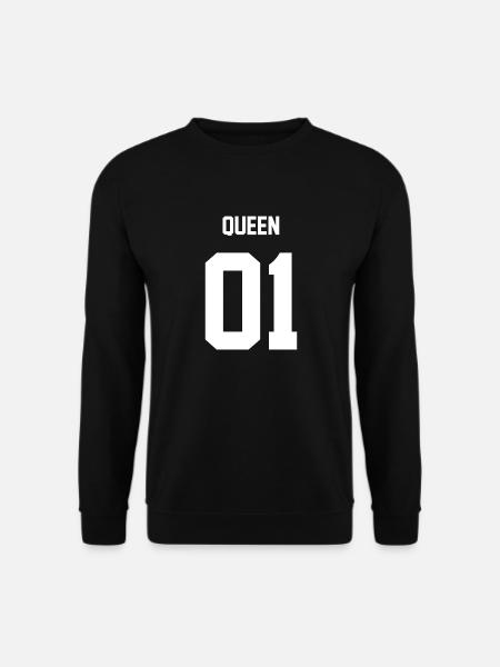 QUEEN WEIß - Unisex Pullover - Schwarz