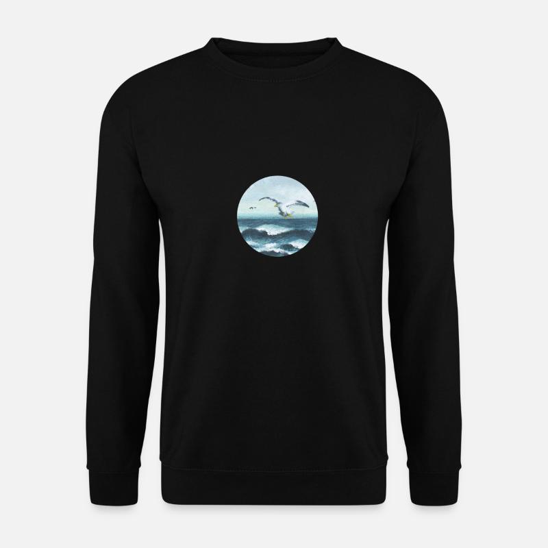 mouettes - Sweat-shirt Unisexe - noir