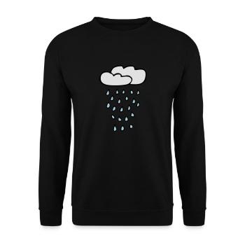 nuage de pluie - Sweat-shirt Unisexe - noir - Devant - Alina (178cm) & Michal (187cm)