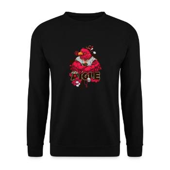 Aigle Rouge - Sweat-shirt Unisexe - noir - Devant - Alina (178cm) & Michal (187cm)