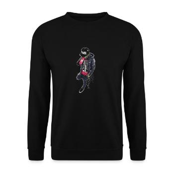 Cooles Zombie Swag Geschenk - Unisex Pullover - Schwarz - Vorne - Alina (178cm) & Michal (187cm)