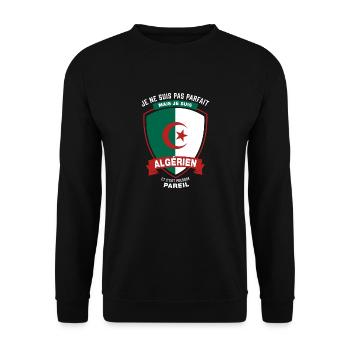 Algerien Parfait - Sweat-shirt Unisexe - noir - Devant - Alina (178cm) & Michal (187cm)
