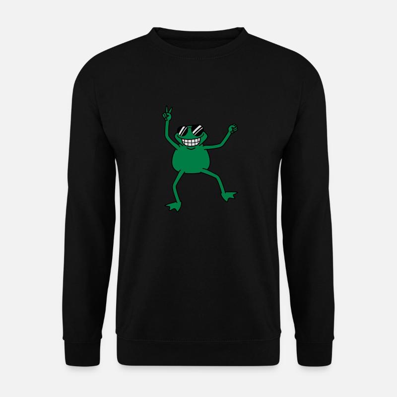 cool_frog - Unisex Pullover - Schwarz