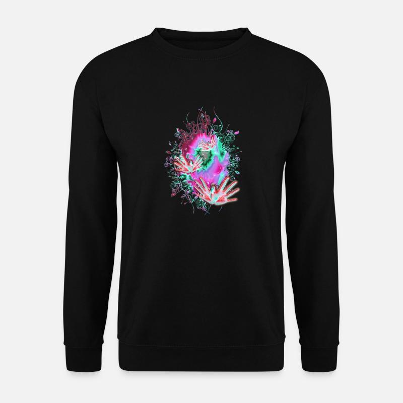 FLYING HANDS - Unisex Sweatshirt - black
