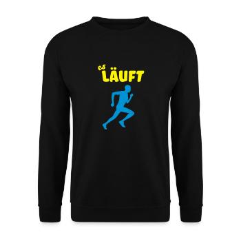 il fonctionne (chemise fonctionnelle / shirt de - Sweat-shirt Unisexe - noir - Devant - Alina (178cm) & Michal (187cm)