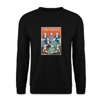 Smombies are coming - Smombie - Unisex Pullover - Schwarz - Vorne - Alina (178cm) & Michal (187cm)