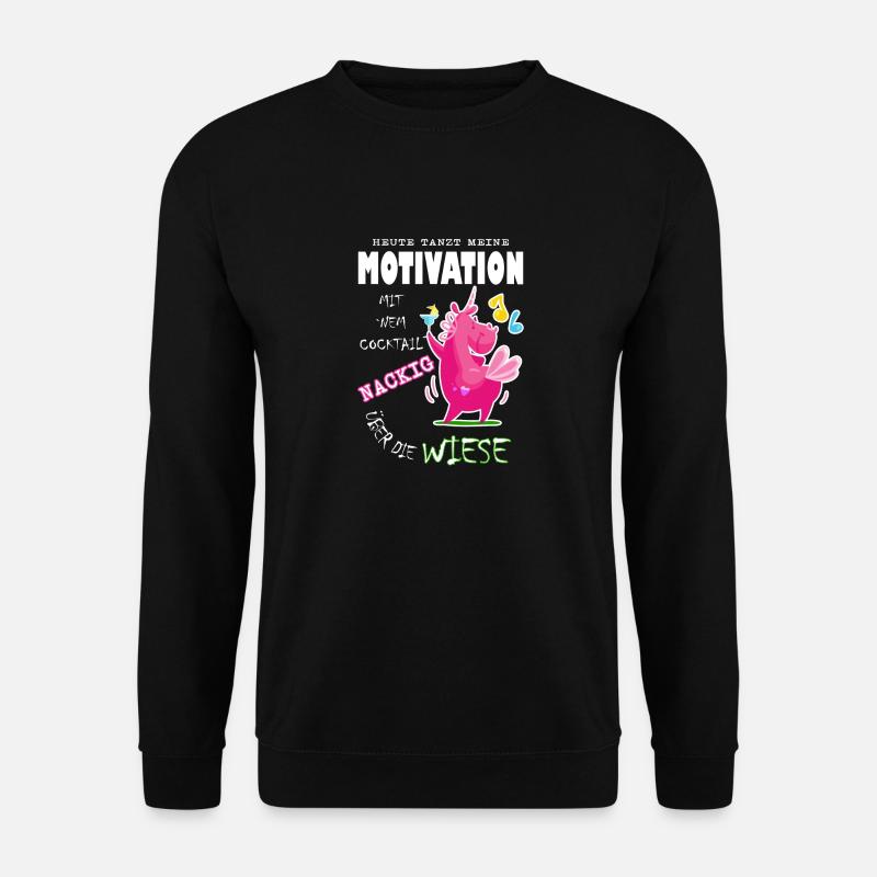 Tanzende motivation - Einhorn - Unisex Pullover - Schwarz