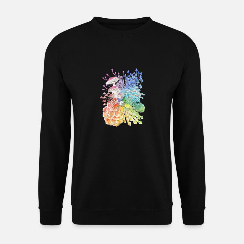 Rainbow Mushrooms / diversity - Unisex Sweatshirt - black