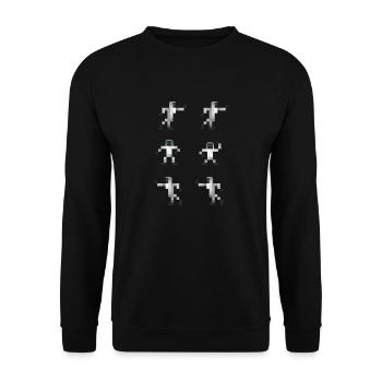 2 Island Monkeys - Unisex Sweatshirt - black - Front - Alina (178cm) & Michal (187cm)