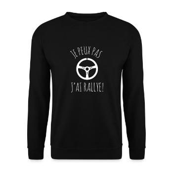 Ich kann nicht II sammeln! - Unisex Pullover - Schwarz - Vorne - Alina (178cm) & Michal (187cm)
