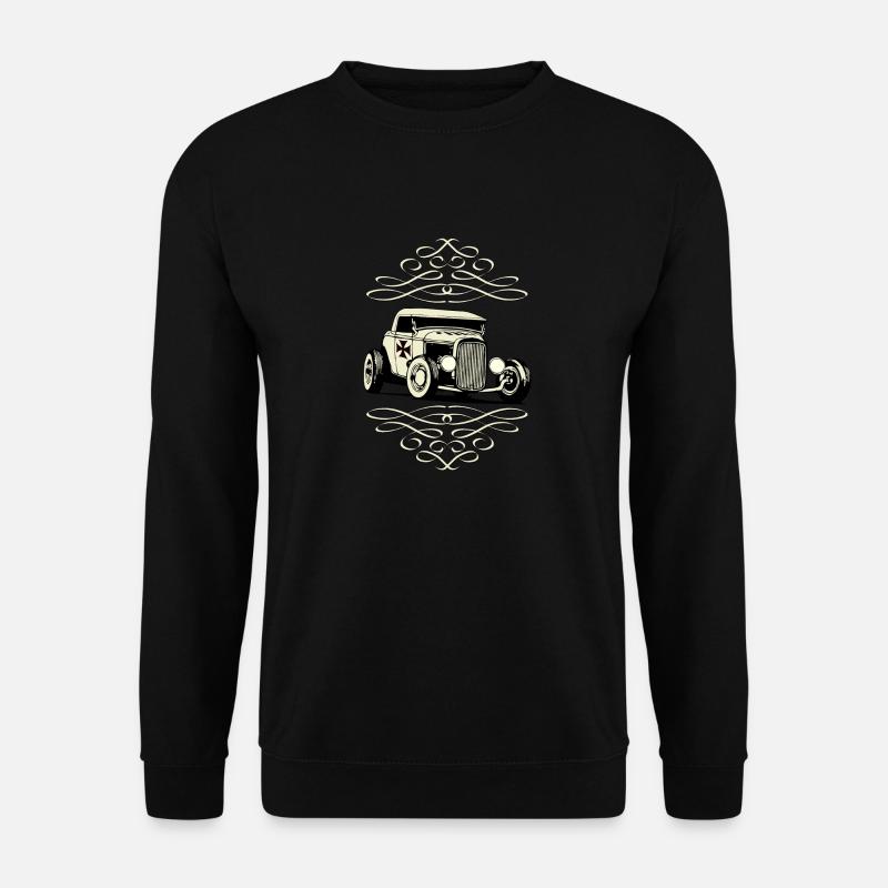 US Old Car - Unisex Pullover - Schwarz