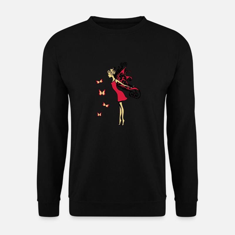 Fairy wings butterflies - Unisex Sweatshirt - black