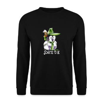 Schütze to be - Unisex Pullover - Schwarz - Vorne - Alina (178cm) & Michal (187cm)