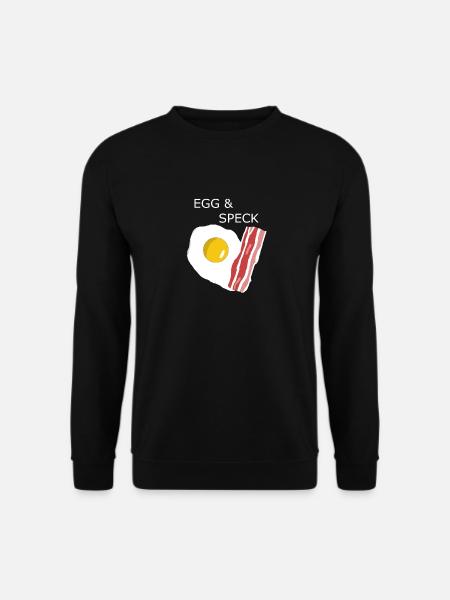 Egg with bacon - Unisex Sweatshirt - black