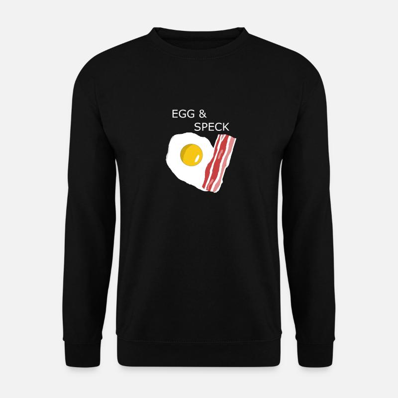 Egg with bacon - Unisex Sweatshirt - black