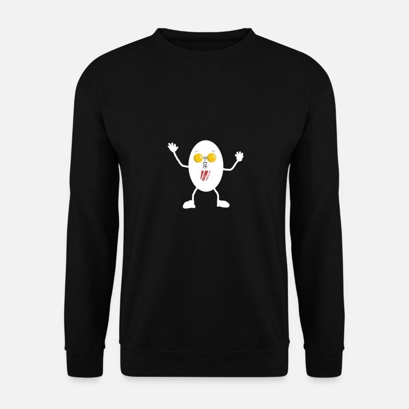 funny egg man - Unisex Sweatshirt - black