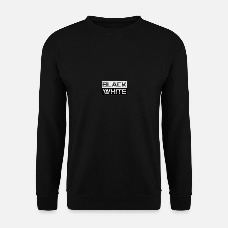 BLACK WHITE - Unisex Pullover - Schwarz