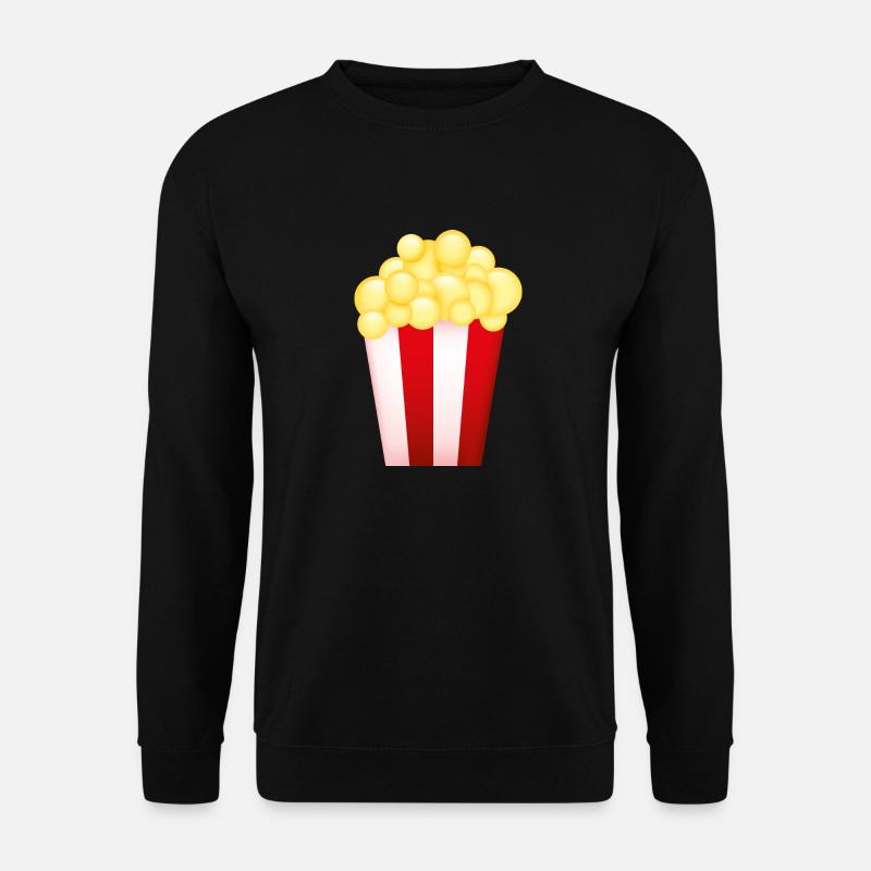 Smiley Popcorn - Unisex Pullover - Schwarz