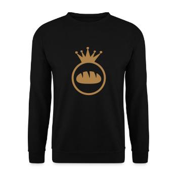 Baker Bakery Boulanger Bäcker Bäckerei Boulangerie - Unisex Sweatshirt - black - Front - Alina (178cm) & Michal (187cm)