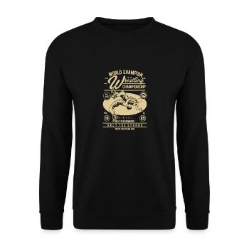 Conception de lutte / design cool - Sweat-shirt Unisexe - noir - Devant - Alina (178cm) & Michal (187cm)