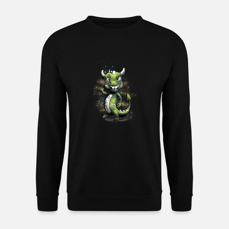Farbiger Drache - Unisex Pullover - Schwarz