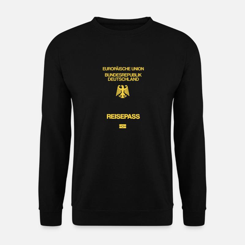REISEPASS DEUTSCHLAND - Unisex Sweatshirt - black