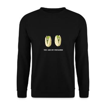You are my pistachio - Sweat-shirt Unisexe - noir - Devant - Alina (178cm) & Michal (187cm)