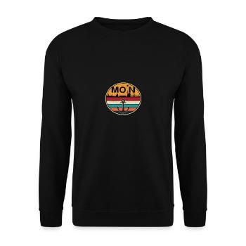 MOIN HAMBURG - Unisex Pullover - Schwarz - Vorne - Alina (178cm) & Michal (187cm)