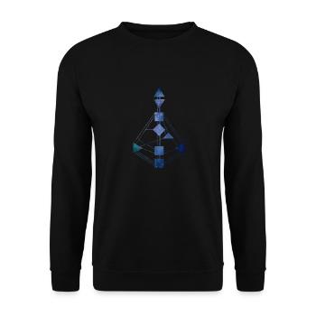 Human Design Chart Universe 1 - Unisex Pullover - Schwarz - Vorne - Alina (178cm) & Michal (187cm)