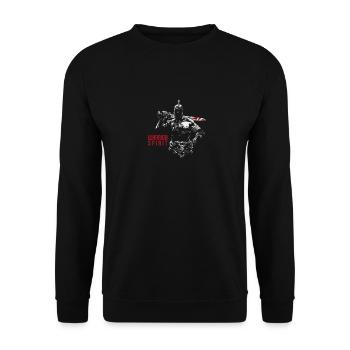 Warrior spirit "gladiator" - Unisex Sweatshirt - black - Front - Alina (178cm) & Michal (187cm)