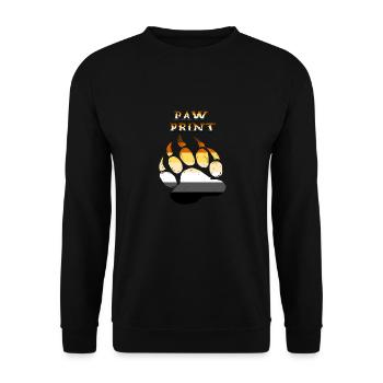 Paw Print Bear Pride - Unisex Sweatshirt - black - Front - Alina (178cm) & Michal (187cm)