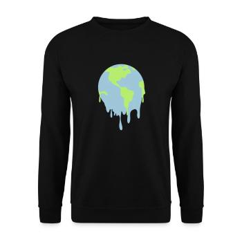 terre qui fond - Sweat-shirt Unisexe - noir - Devant - Alina (178cm) & Michal (187cm)