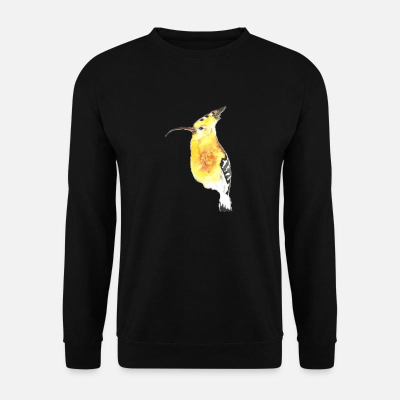 Wiedehopf Ornithologe - Unisex Pullover - Schwarz