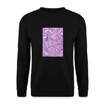 Plastic wrap - Unisex Sweatshirt - black - Front - Alina (178cm) & Michal (187cm)