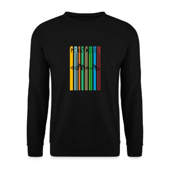 grischun - Unisex Pullover - Schwarz - Vorne - Alina (178cm) & Michal (187cm)