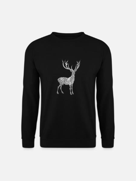 Hirsch Vikings - Sweat-shirt Unisexe - noir